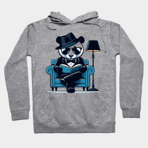 Giant Panda In A Chair Hoodie by Graceful Designs